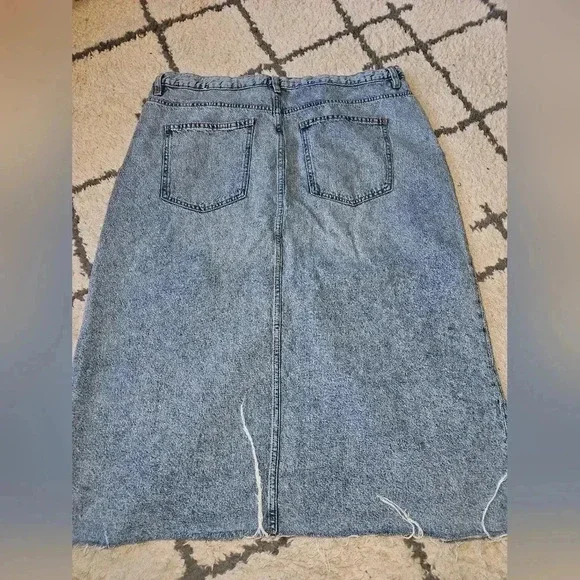 Mango anais denim skirt 2xl - Picture 4 of 5